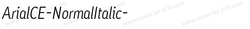 ArialCE-NormalItalic字体转换