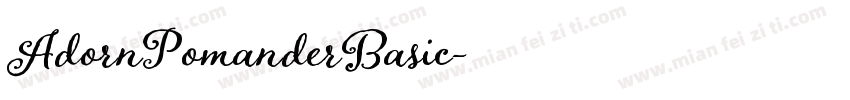 AdornPomanderBasic字体转换