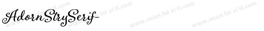 AdornStrySerif字体转换