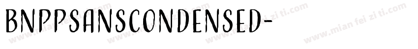 BNPPSansCondensed字体转换