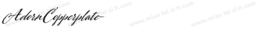 AdornCopperplate字体转换