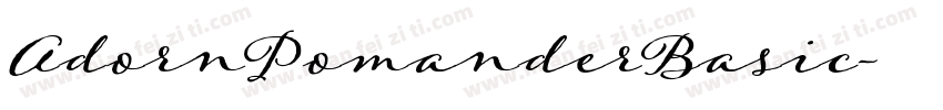 AdornPomanderBasic字体转换
