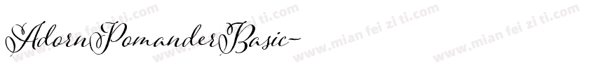 AdornPomanderBasic字体转换