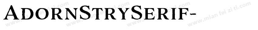 AdornStrySerif字体转换