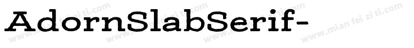 AdornSlabSerif字体转换