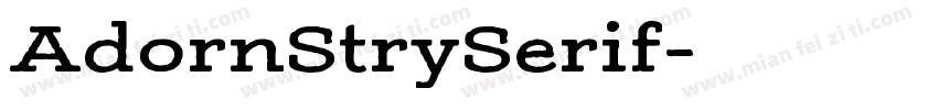 AdornStrySerif字体转换