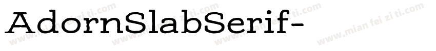AdornSlabSerif字体转换