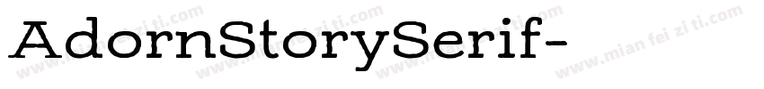 AdornStorySerif字体转换