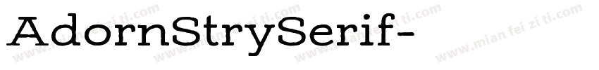 AdornStrySerif字体转换