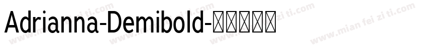 Adrianna-Demibold字体转换