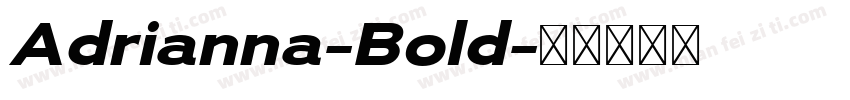 Adrianna-Bold字体转换