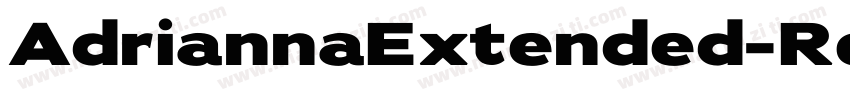 AdriannaExtended-Reg字体转换