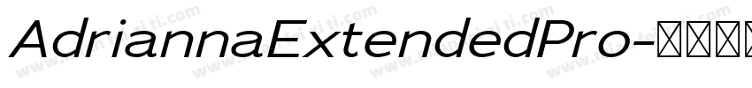 AdriannaExtendedPro字体转换