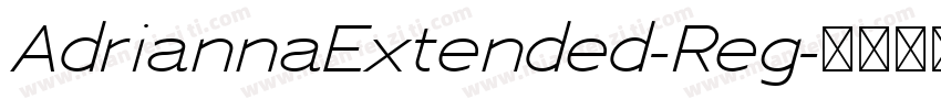 AdriannaExtended-Reg字体转换