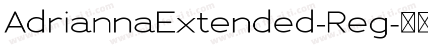 AdriannaExtended-Reg字体转换