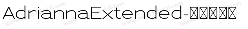 AdriannaExtended字体转换