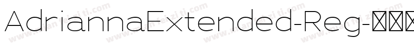 AdriannaExtended-Reg字体转换