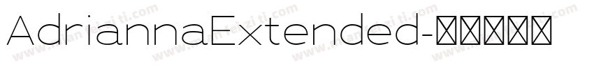 AdriannaExtended字体转换