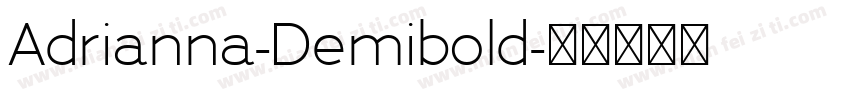 Adrianna-Demibold字体转换