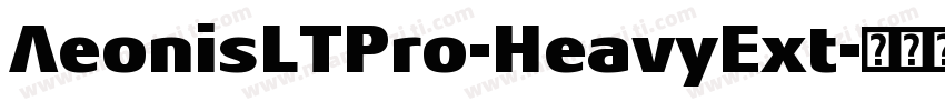 AeonisLTPro-HeavyExt字体转换