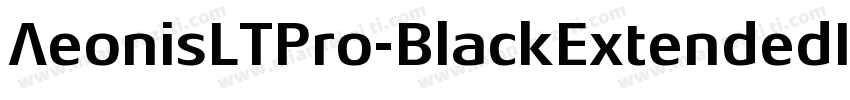 AeonisLTPro-BlackExtendedIt字体转换