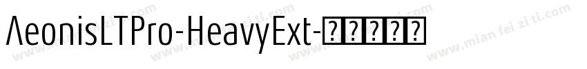 AeonisLTPro-HeavyExt字体转换