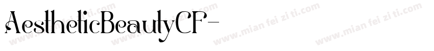 AestheticBeautyCF字体转换