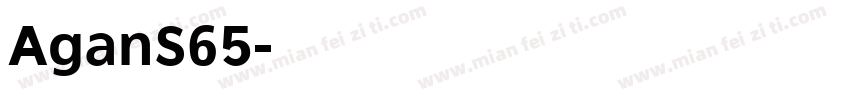 AganS65字体转换