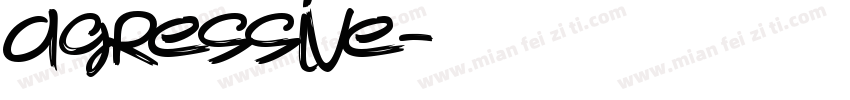 agressive字体转换