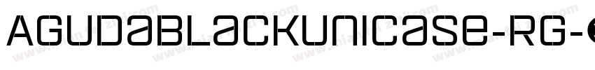 AgudaBlackUnicase-Rg字体转换