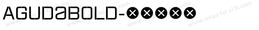 AgudaBold字体转换