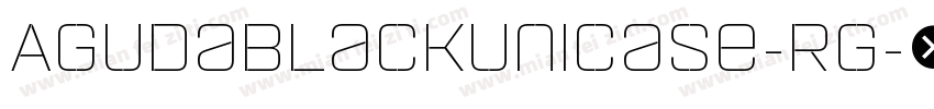 AgudaBlackUnicase-Rg字体转换