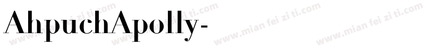 AhpuchApolly字体转换