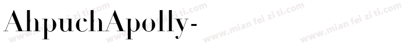 AhpuchApolly字体转换