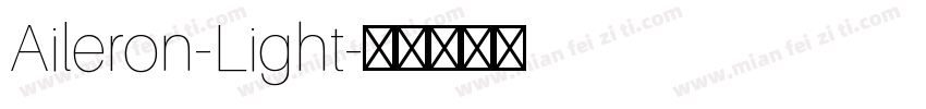 Aileron-Light字体转换