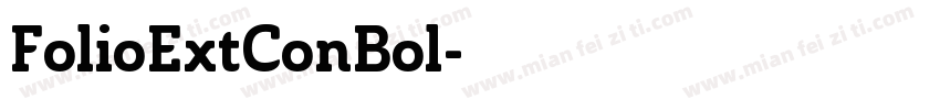 FolioExtConBol字体转换