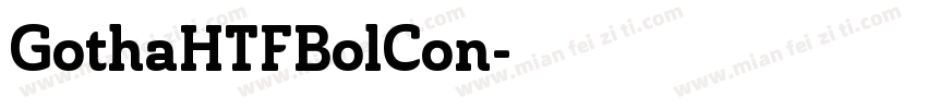 GothaHTFBolCon字体转换