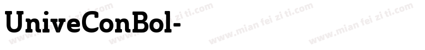 UniveConBol字体转换