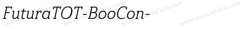 FuturaTOT-BooCon字体转换