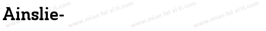Ainslie字体转换
