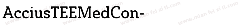 AcciusTEEMedCon字体转换
