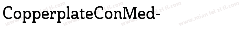 CopperplateConMed字体转换