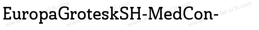 EuropaGroteskSH-MedCon字体转换