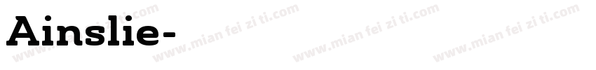 Ainslie字体转换