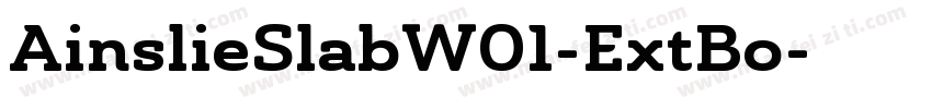AinslieSlabW01-ExtBo字体转换