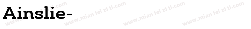 Ainslie字体转换
