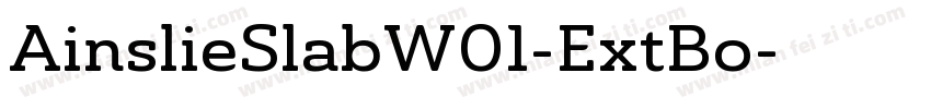 AinslieSlabW01-ExtBo字体转换