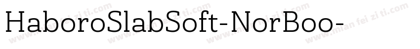 HaboroSlabSoft-NorBoo字体转换