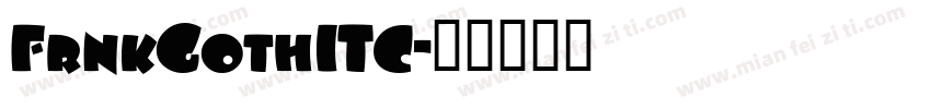 FrnkGothITC字体转换