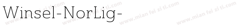 Winsel-NorLig字体转换